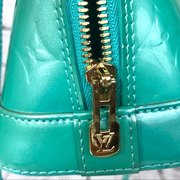 SOLD Louis Vuitton Alma BB Monogram Vernis Bleu - Picture 6 of 16